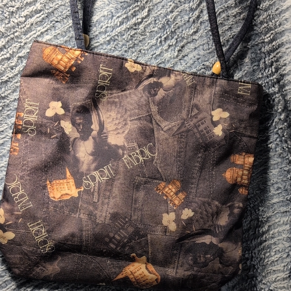 Vintage Spirit Fabric Tote Bag